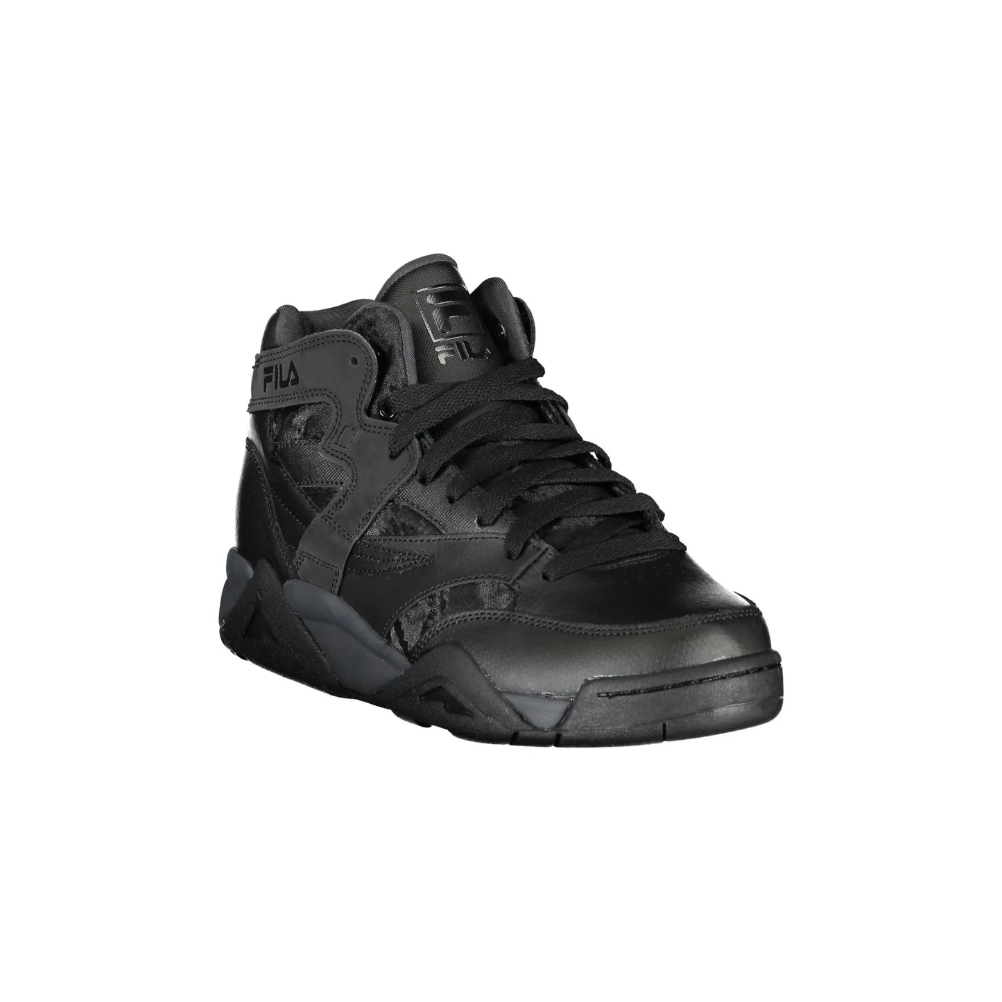 FILA Scarpe Sneakers Alte Uomo Nere con Lacci e Logo nero - vista 2