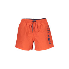 North Sails Costume Mare Uomo Arancione Stampa Logo