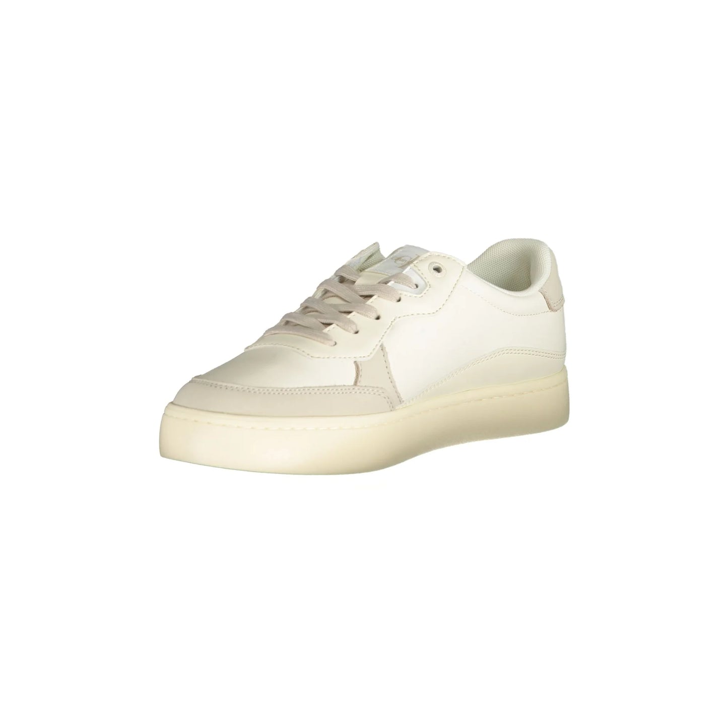 CALVIN KLEIN Scarpe Sneakers Uomo Bianche con Dettagli a Contrasto bianco - vista 3