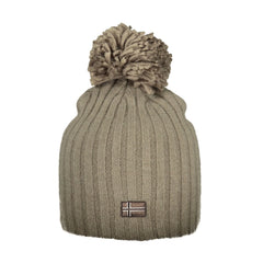 NORWAY 1963 Berretto Donna Grigio con Pompon e Logo