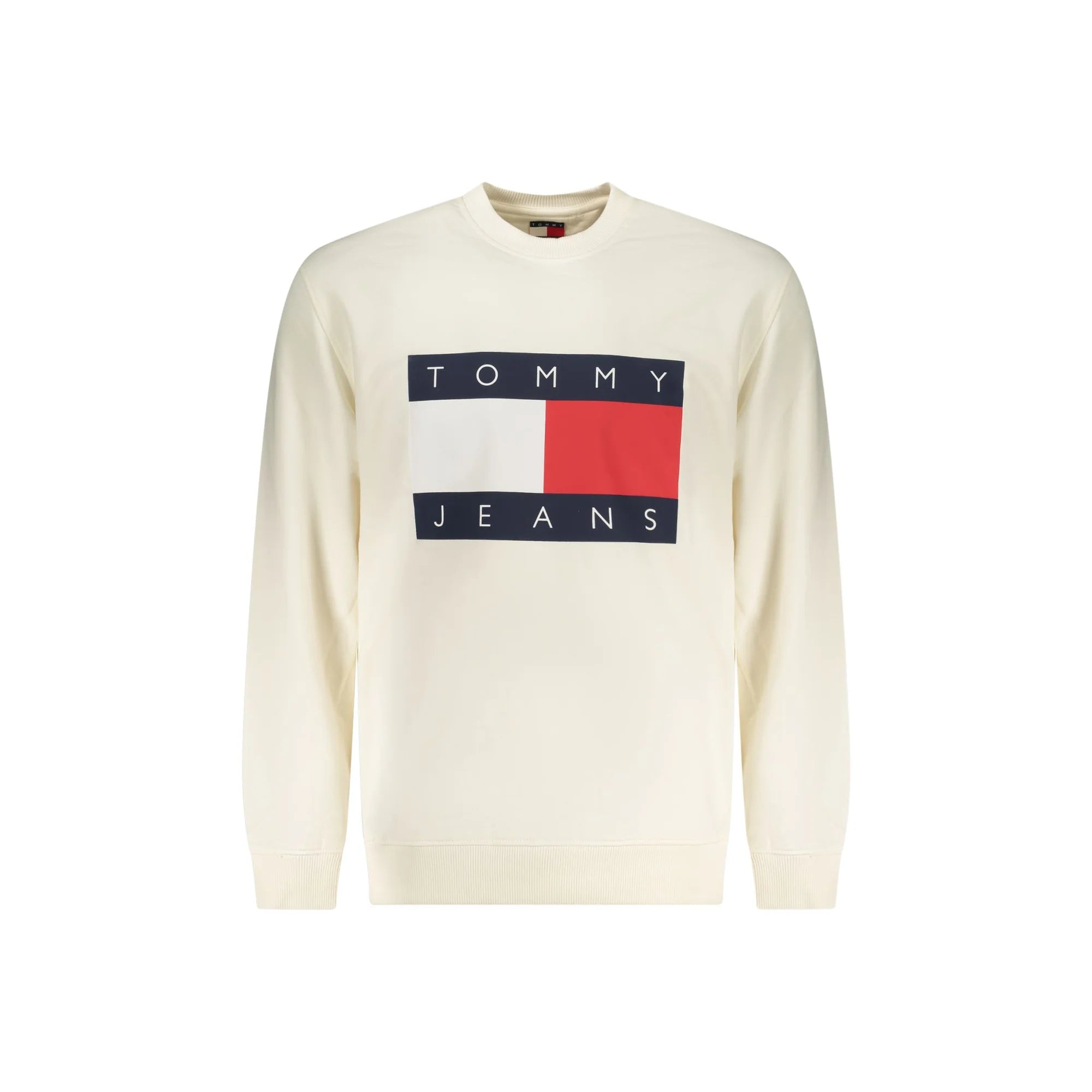 TOMMY HILFIGER FELPA SENZA ZIP UOMO BIANCO