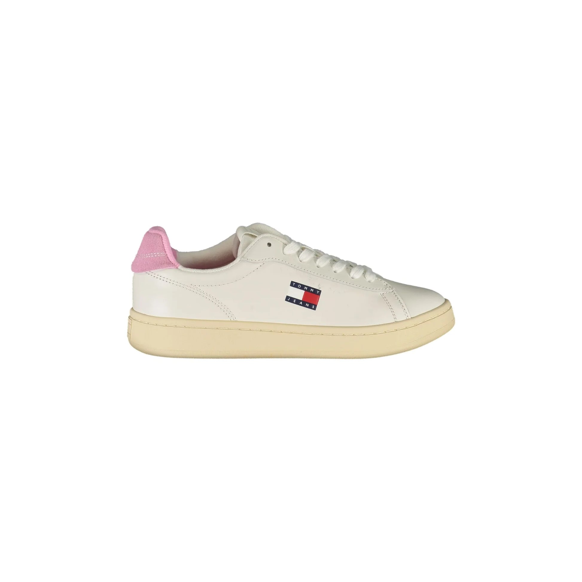 TOMMY HILFIGER Sneakers Donna Bianche con Dettagli Rosa Bianco - foto prodotto