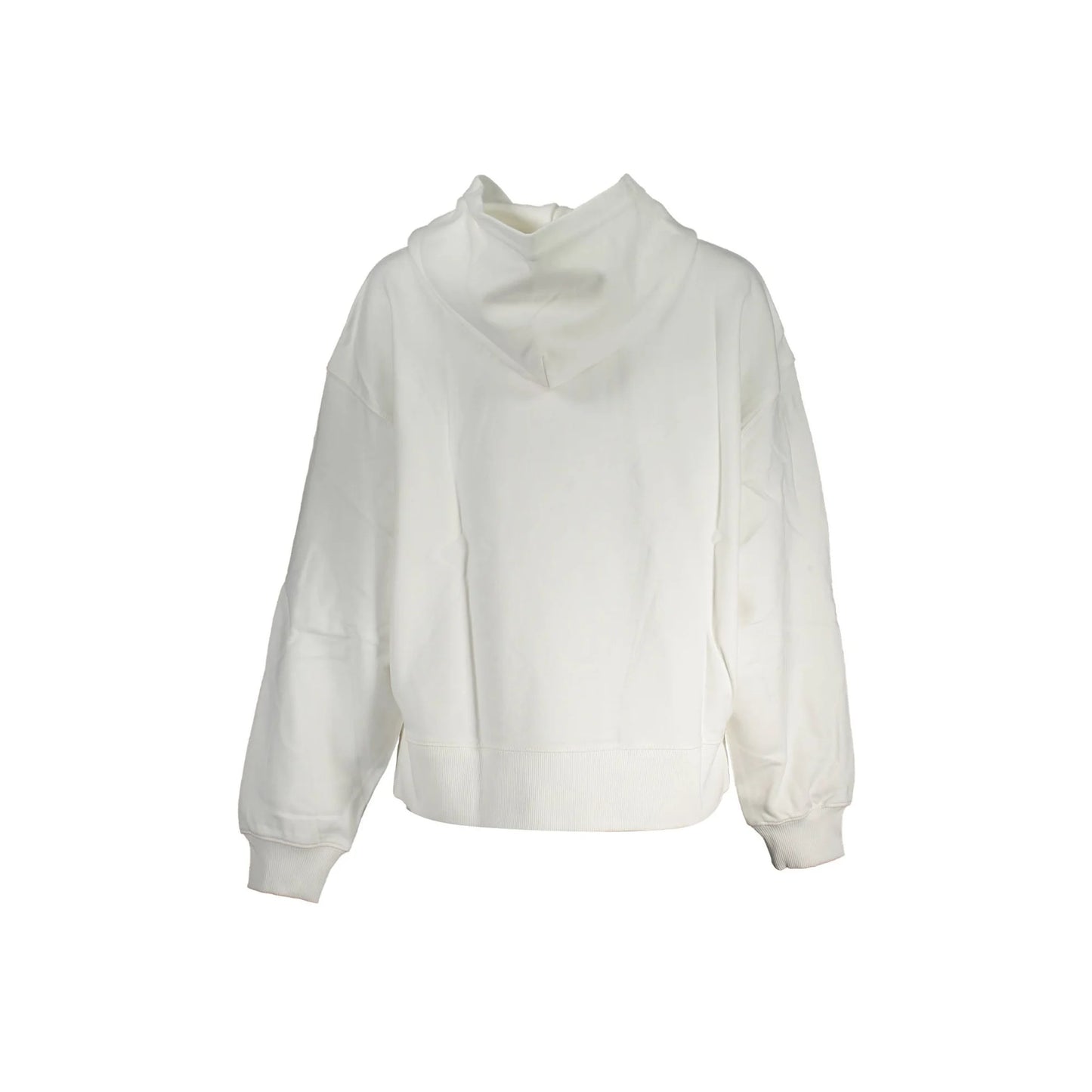 Calvin Klein Felpa Maniche Lunghe Donna Bianca Stampa Logo Felpe bianco - vista 2