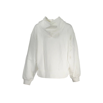 Calvin Klein Felpa Maniche Lunghe Donna Bianca Stampa Logo Felpe bianco - vista 2