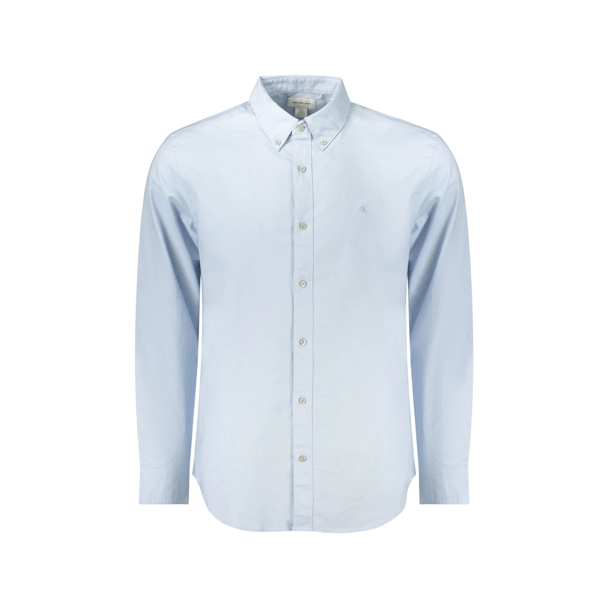 Calvin Klein Camicia Maniche Lunghe Uomo Azzurra Ricamo Camicie Azzurro - foto prodotto