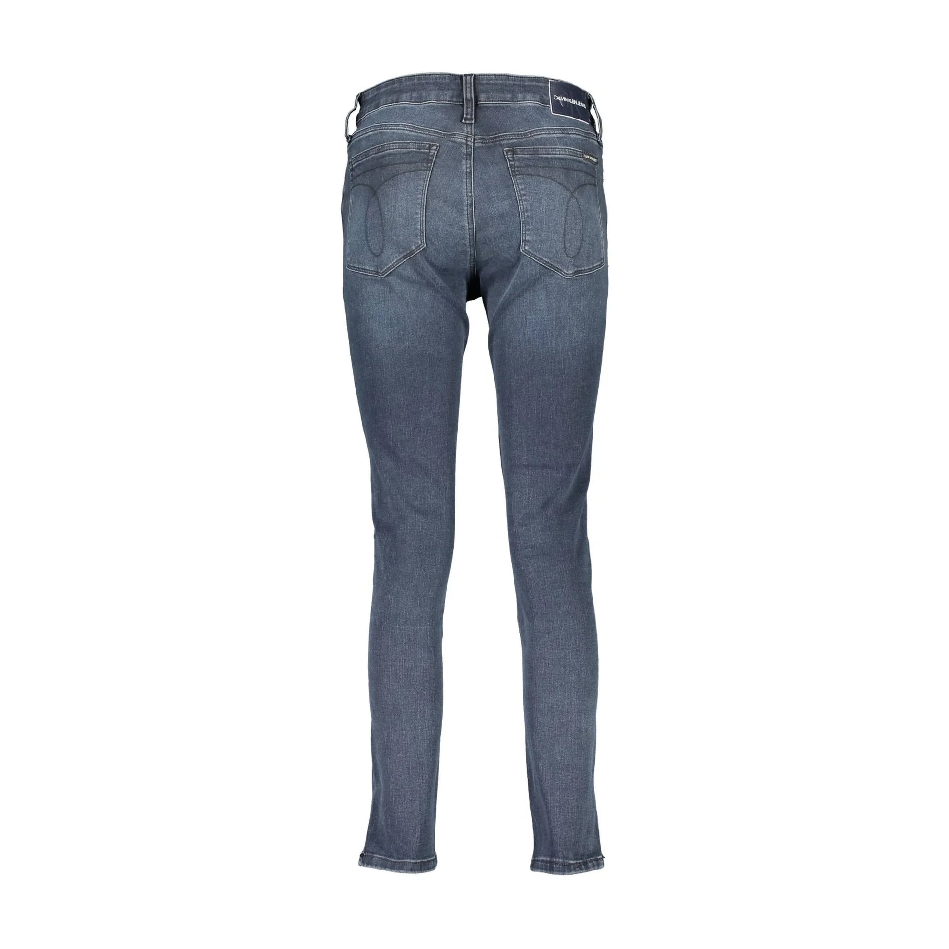 Calvin Klein Jeans Donna Blu Logo - vista 2