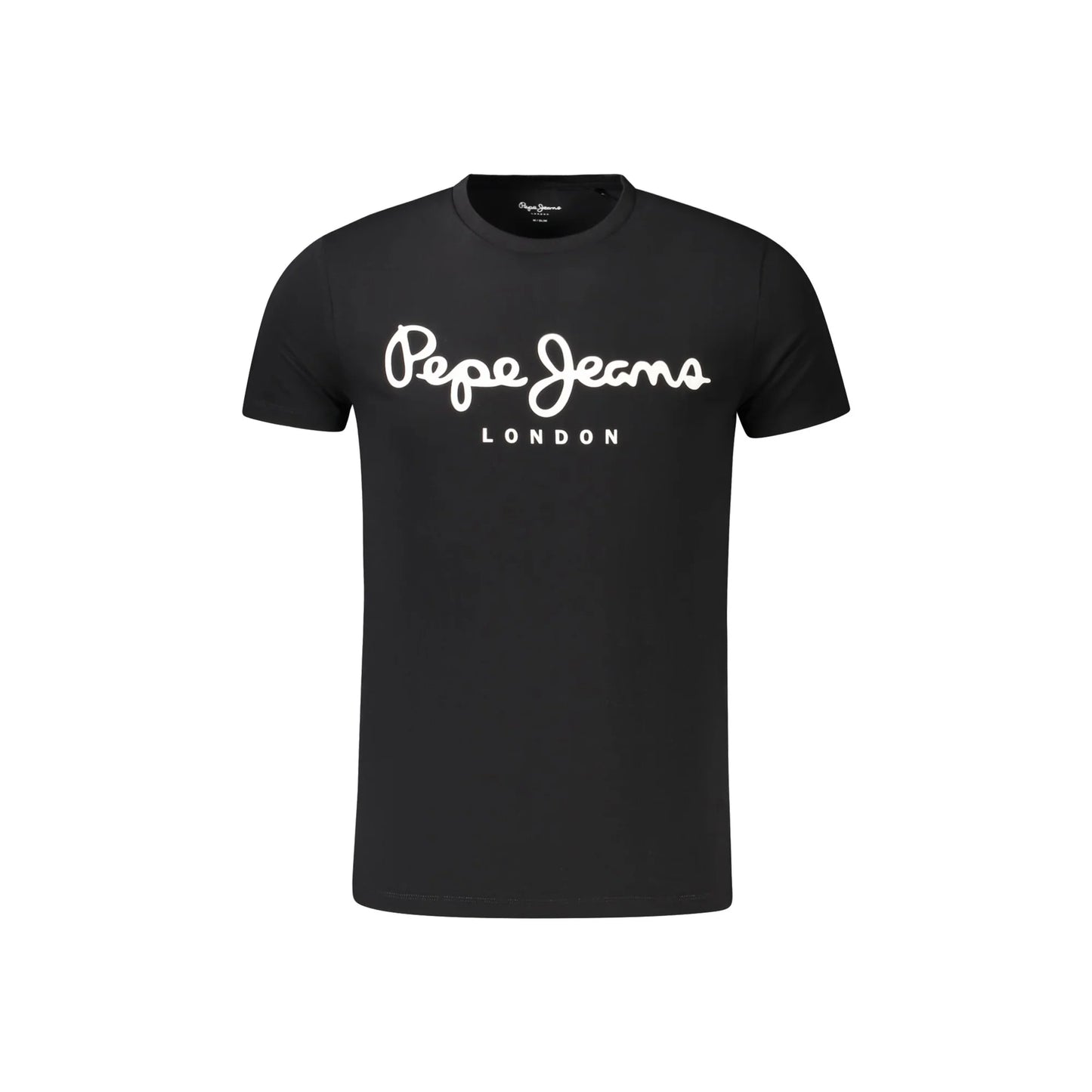 Pepe Jeans T-Shirt Maniche Corte Uomo Nera Stampa Logo Nero - foto prodotto