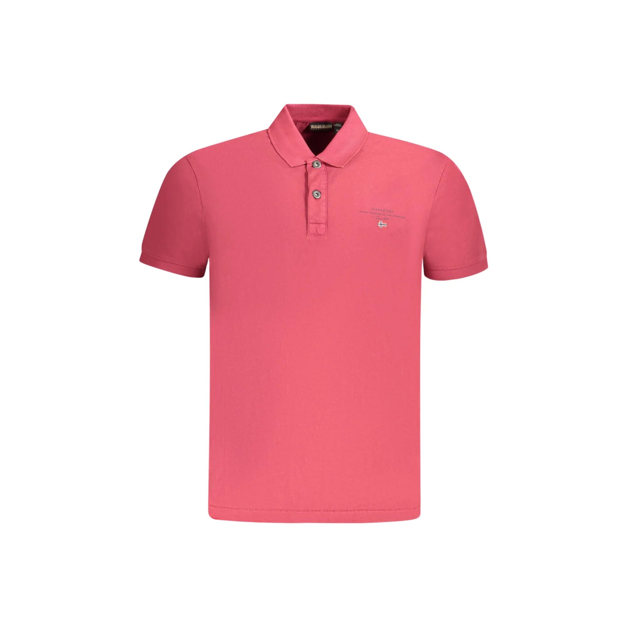 NAPAPIJRI POLO MANICHE CORTE UOMO ROSSO