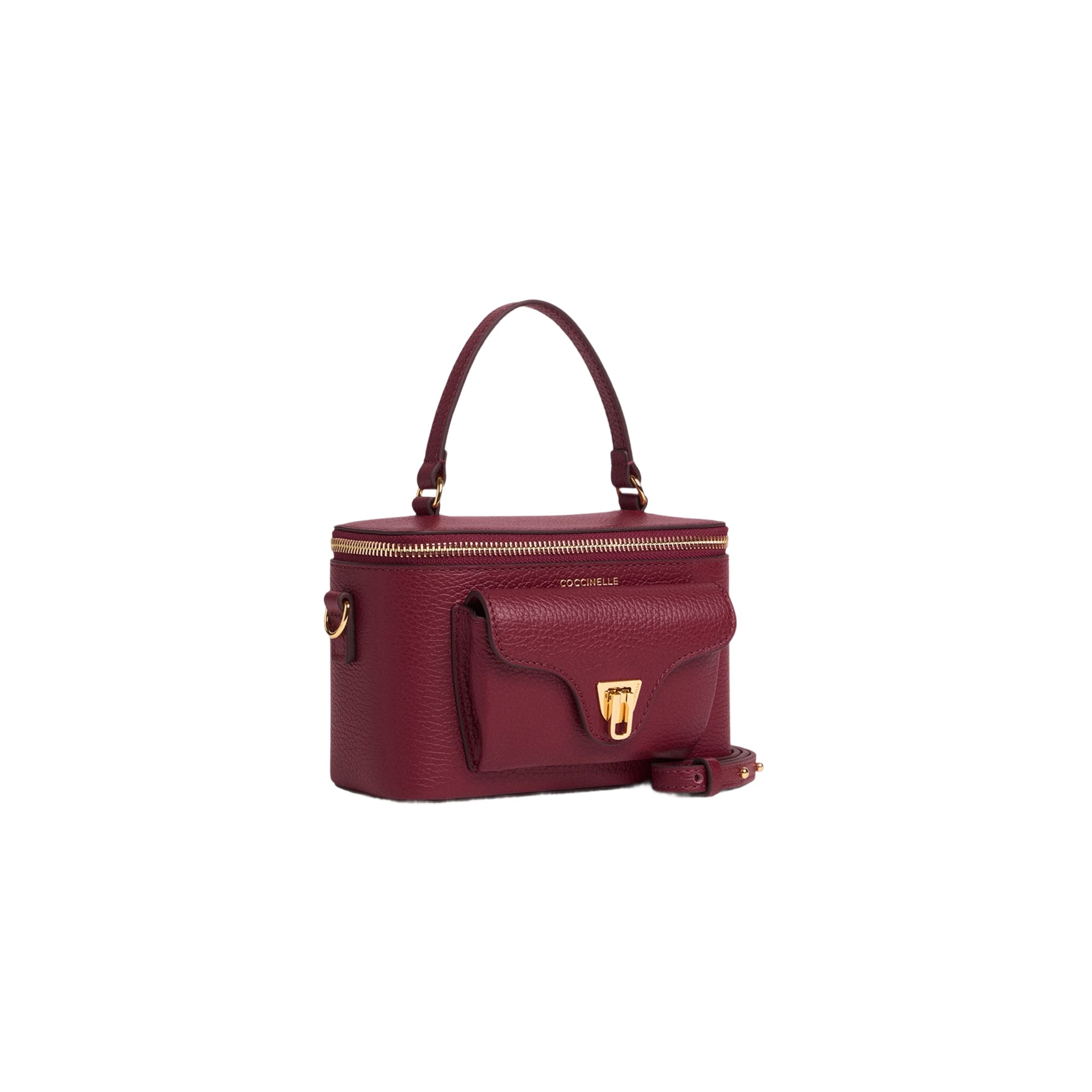 COCCINELLE Borsa Donna a Tracolla Rossa, In Vera Pelle, Beat Generation