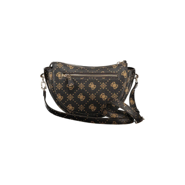 Guess Jeans Borsa a Tracolla Donna Marroni Chiusura con Zip Logo Borse - vista 2