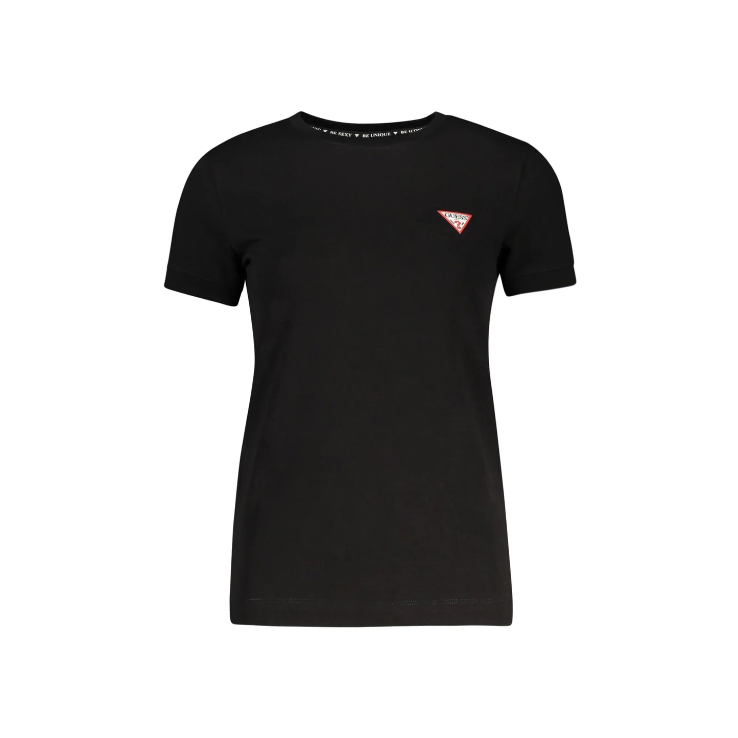 Guess Jeans T-Shirt Maniche Corte Donna Nera Logo Nero - foto prodotto