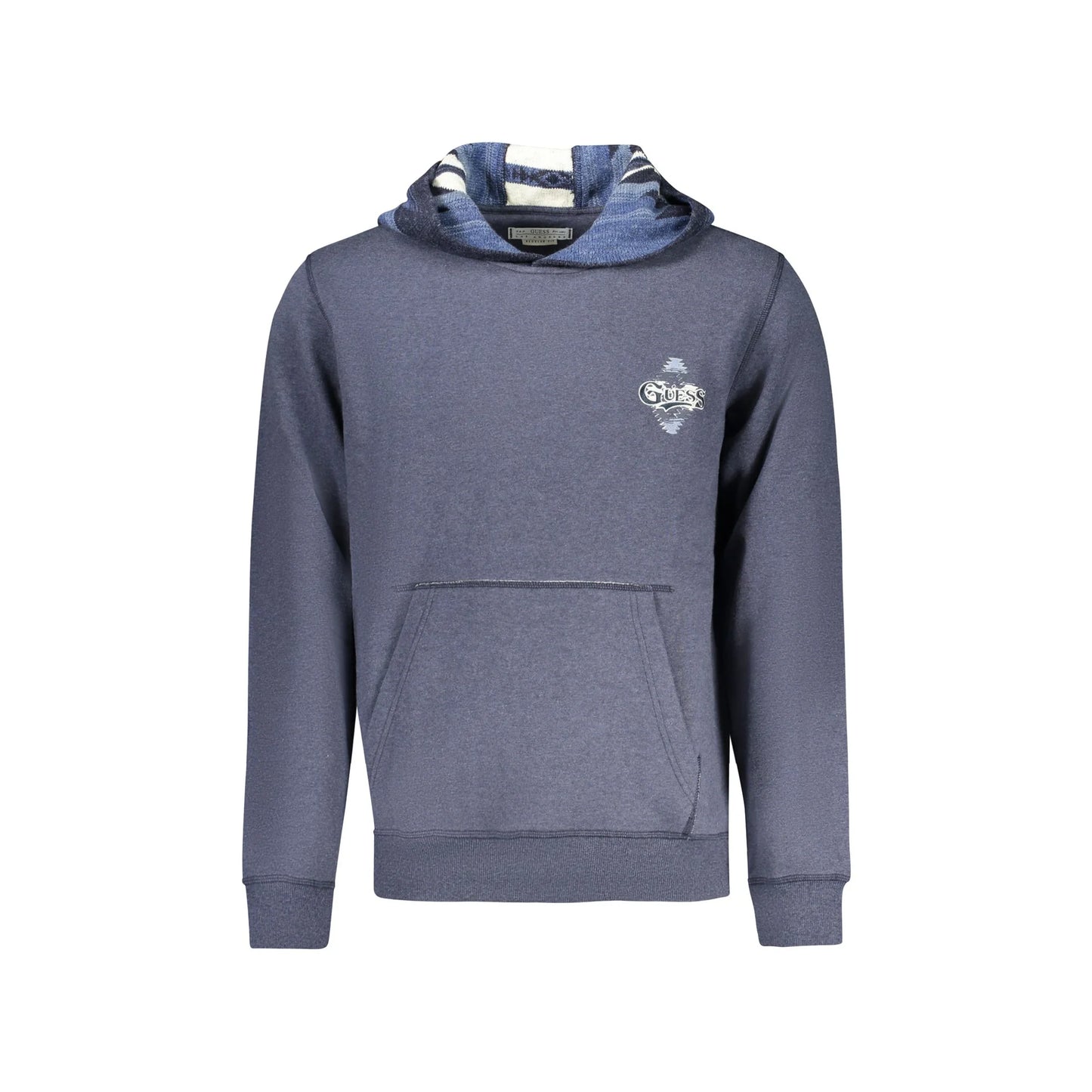 Guess Jeans Felpa Maniche Lunghe Uomo Blu Stampa Felpe - foto prodotto