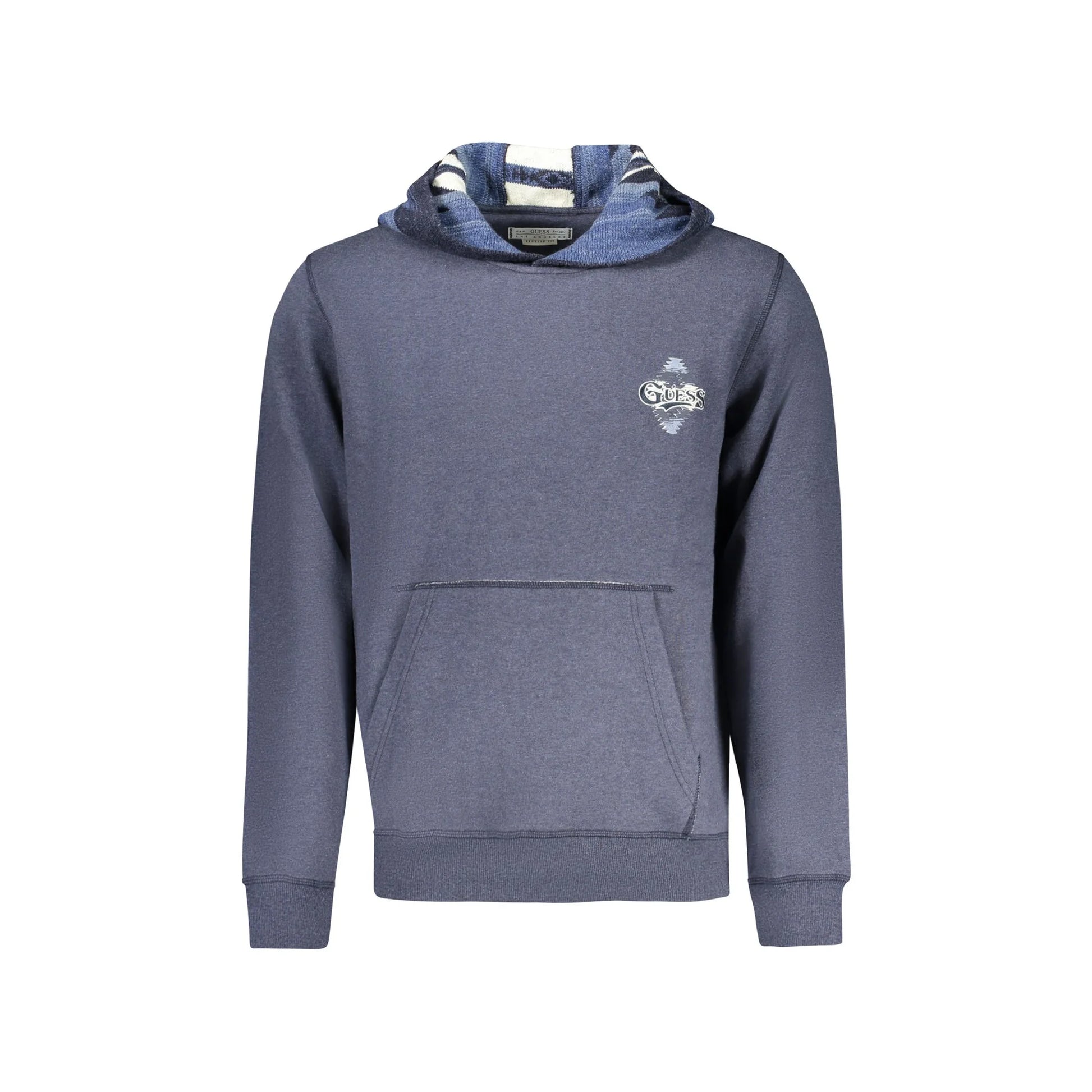 Guess Jeans Felpa Maniche Lunghe Uomo Blu Stampa Felpe - foto prodotto