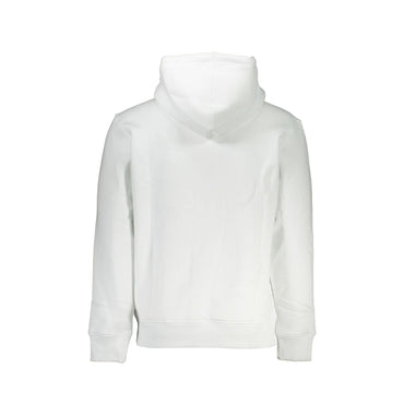 Calvin Klein Felpa Uomo Bianca Cappuccio Felpata Ricamo Stampa Felpe bianco - vista 2