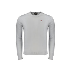 Napapijri Maglione Uomo Grigio Ricamo Logo