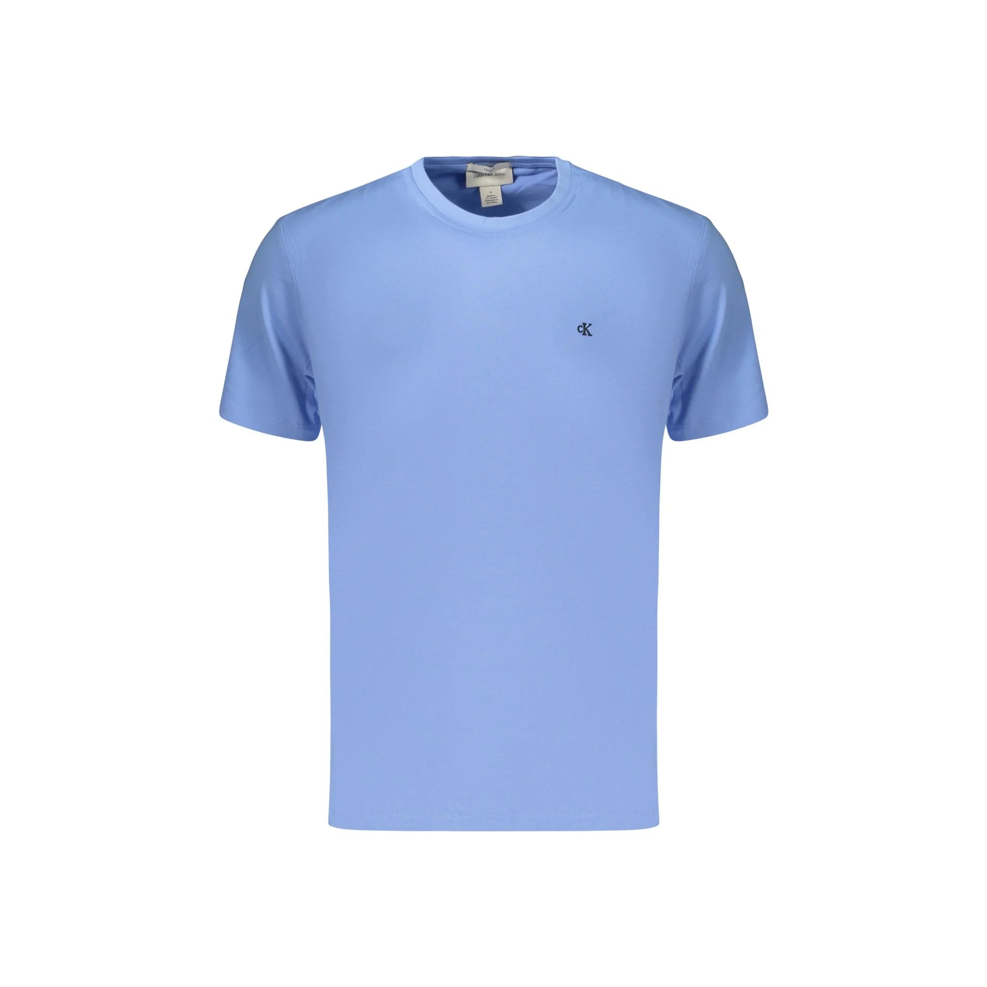 CALVIN KLEIN T-SHIRT MANICHE CORTE UOMO AZZURRO