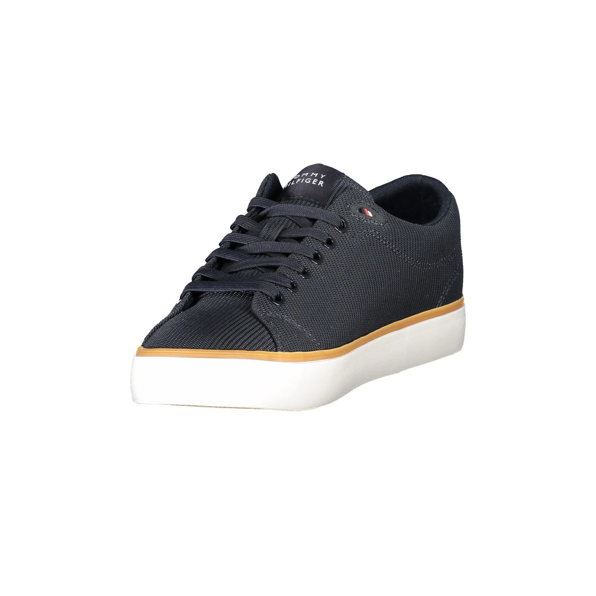 TOMMY HILFIGER Sneakers Uomo Blu con Lacci e Dettagli a Contrasto - vista 3