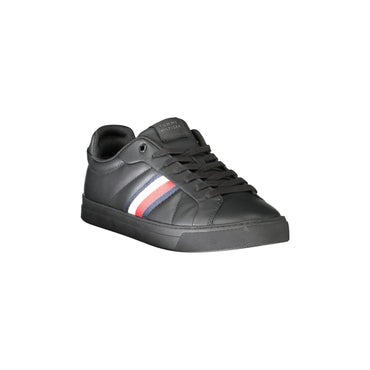 TOMMY HILFIGER Scarpe Sneakers Uomo Nere con Dettagli a Contrasto nero - vista 2