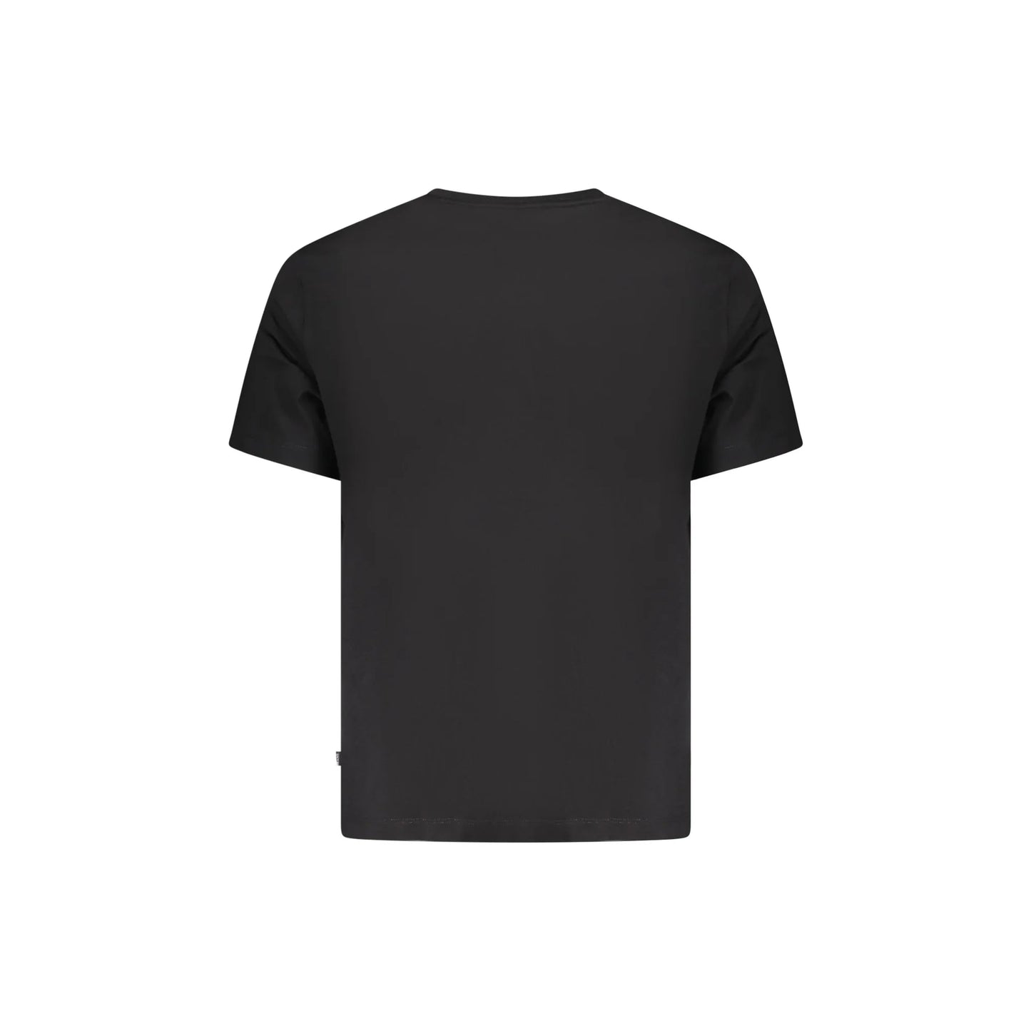 Guess Jeans T-Shirt Maniche Corte Uomo Nera Stampa Logo nero - vista 2