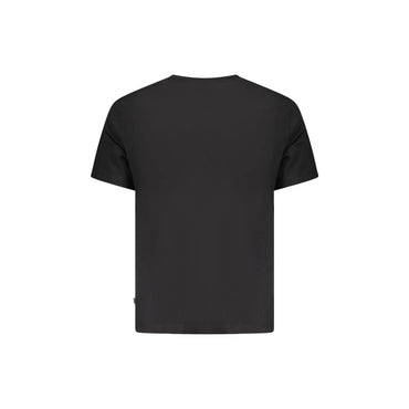 Guess Jeans T-Shirt Maniche Corte Uomo Nera Stampa Logo nero - vista 2