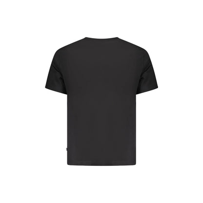 Guess Jeans T-Shirt Maniche Corte Uomo Nera Stampa Logo nero - vista 2