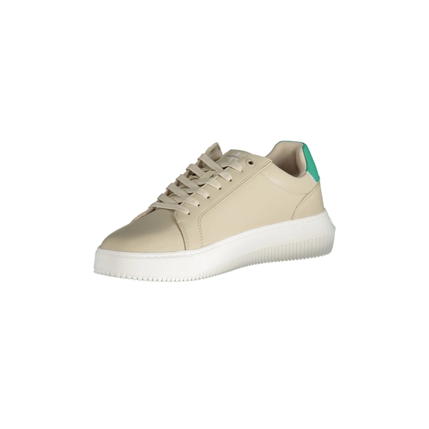 CALVIN KLEIN Scarpe Sneakers Uomo Beige con Dettagli a Contrasto - vista 3