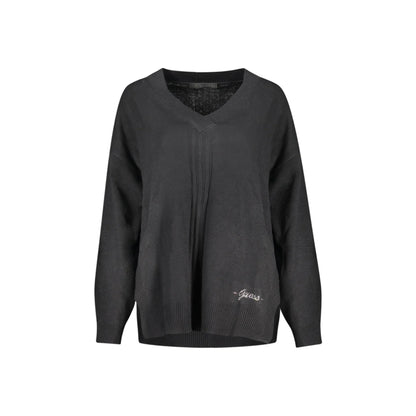 Guess Jeans Maglia Donna Nera Logo Maglie Nero - foto prodotto