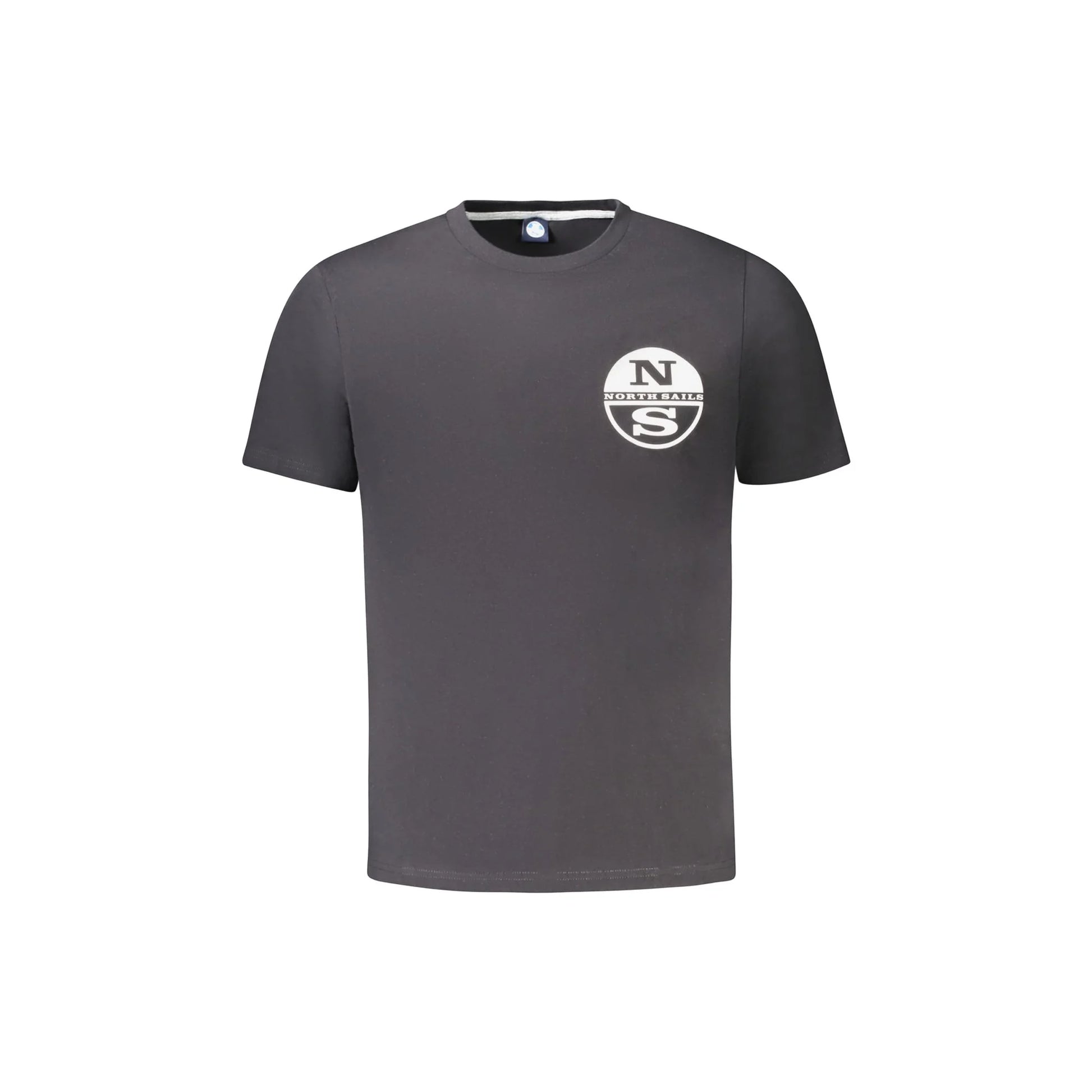 North Sails T-Shirt Maniche Corte Uomo Nera Stampa Logo Nero - foto prodotto