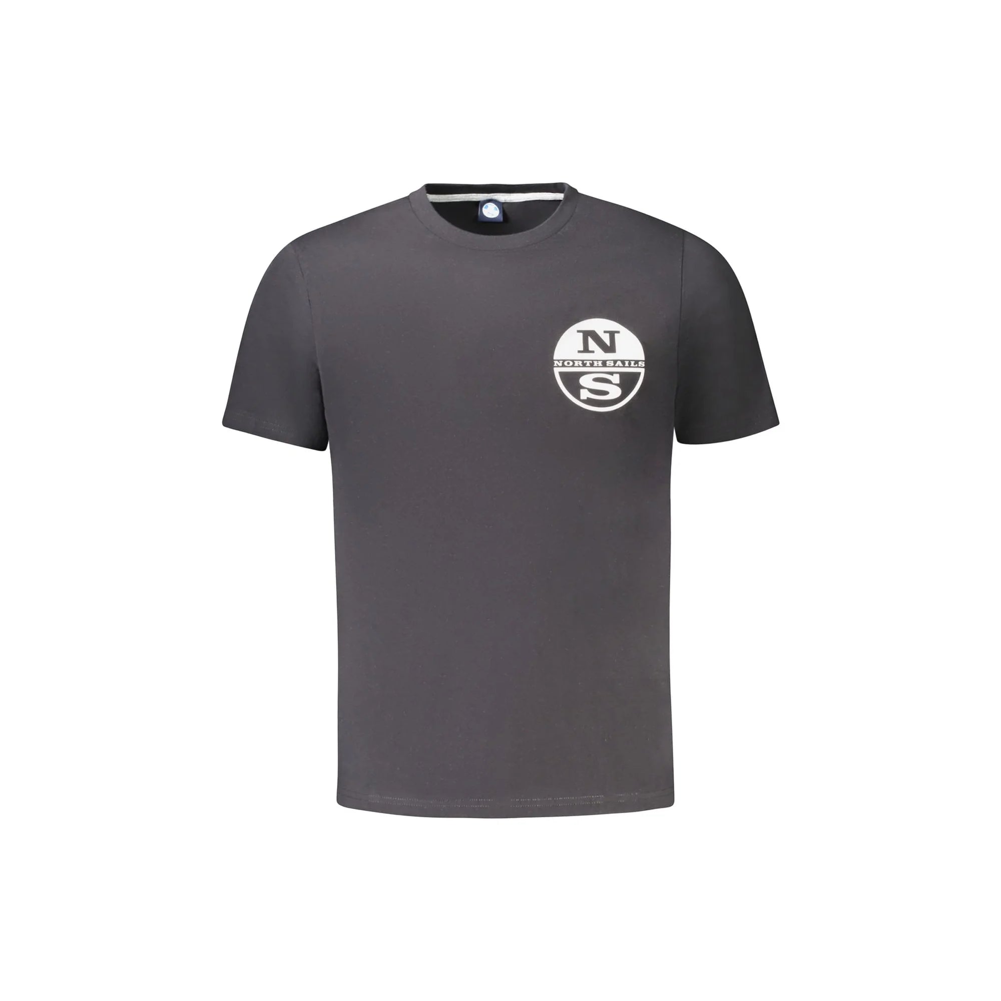 North Sails T-Shirt Maniche Corte Uomo Nera Stampa Logo Nero - foto prodotto