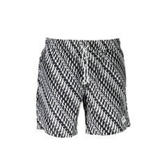 Karl Lagerfeld Beachwear Moška Kopalna Obleka Bela Logo