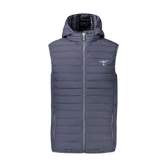 Accademia Militare Giubbotto Smanicato Uomo Blu Ricamo Logo
