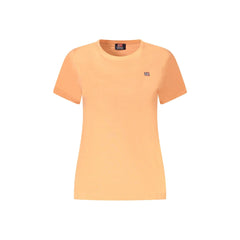 Norway 1963 T-Shirt Maniche Corte Donna Rosa Ricamo