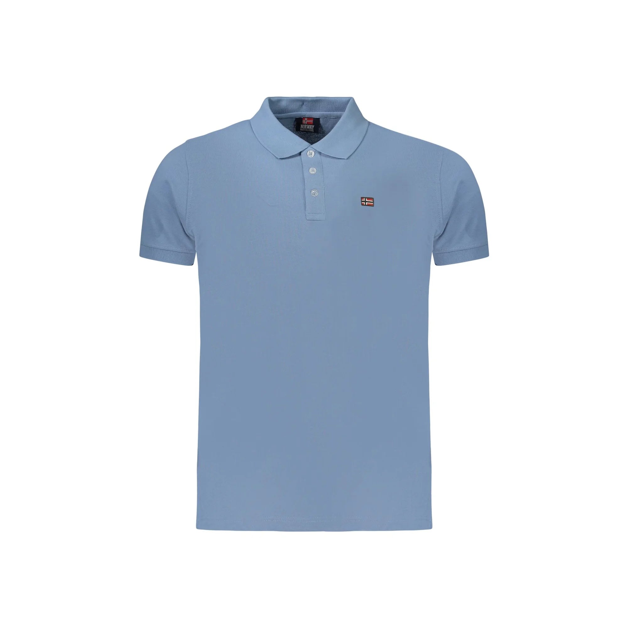 NORWAY 1963 POLO MANICHE CORTE UOMO AZZURRO