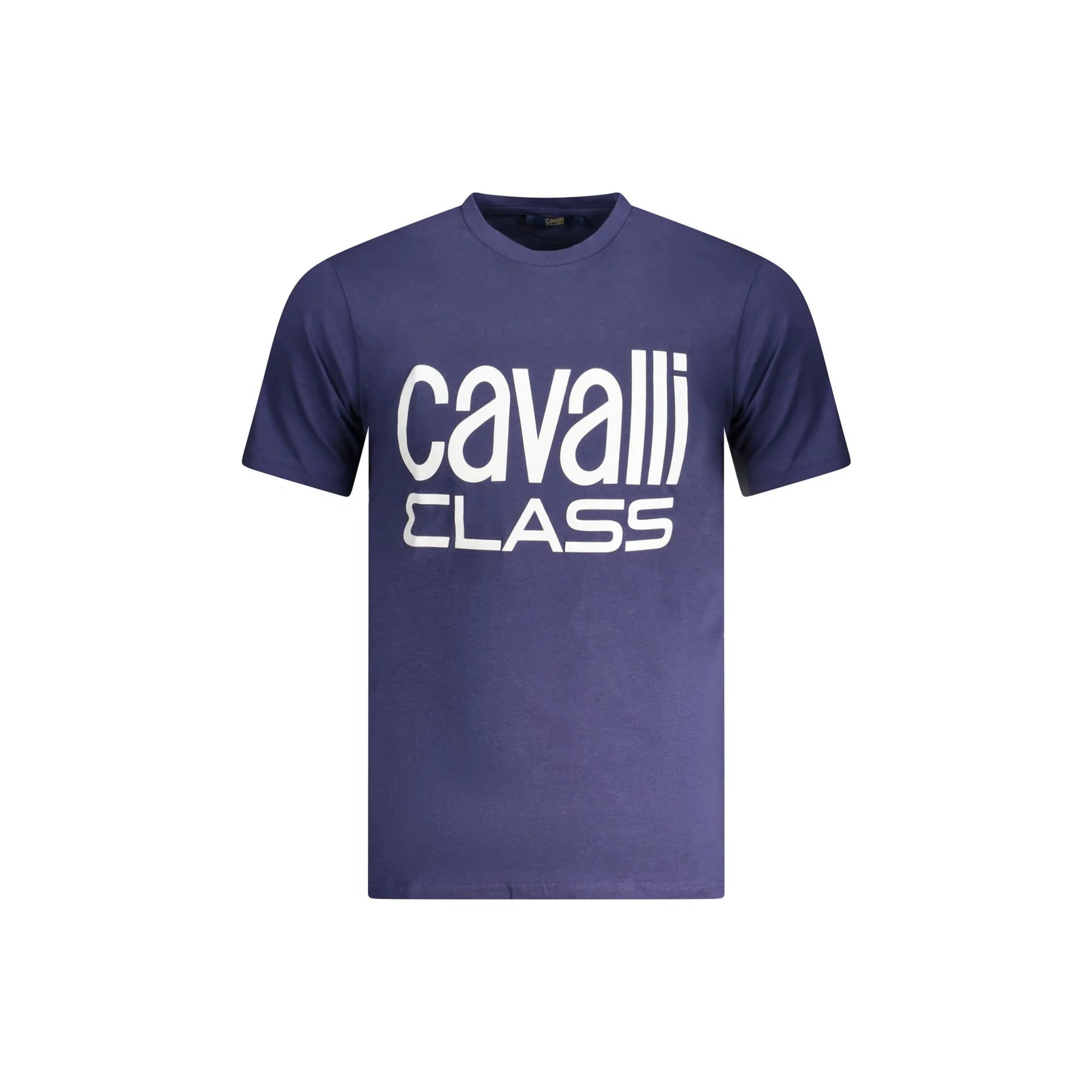 Cavalli Class T-Shirt Maniche Corte Uomo Blu Stampa - foto prodotto
