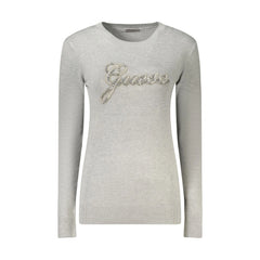 Guess Jeans Maglia Donna Grigia Ricamo