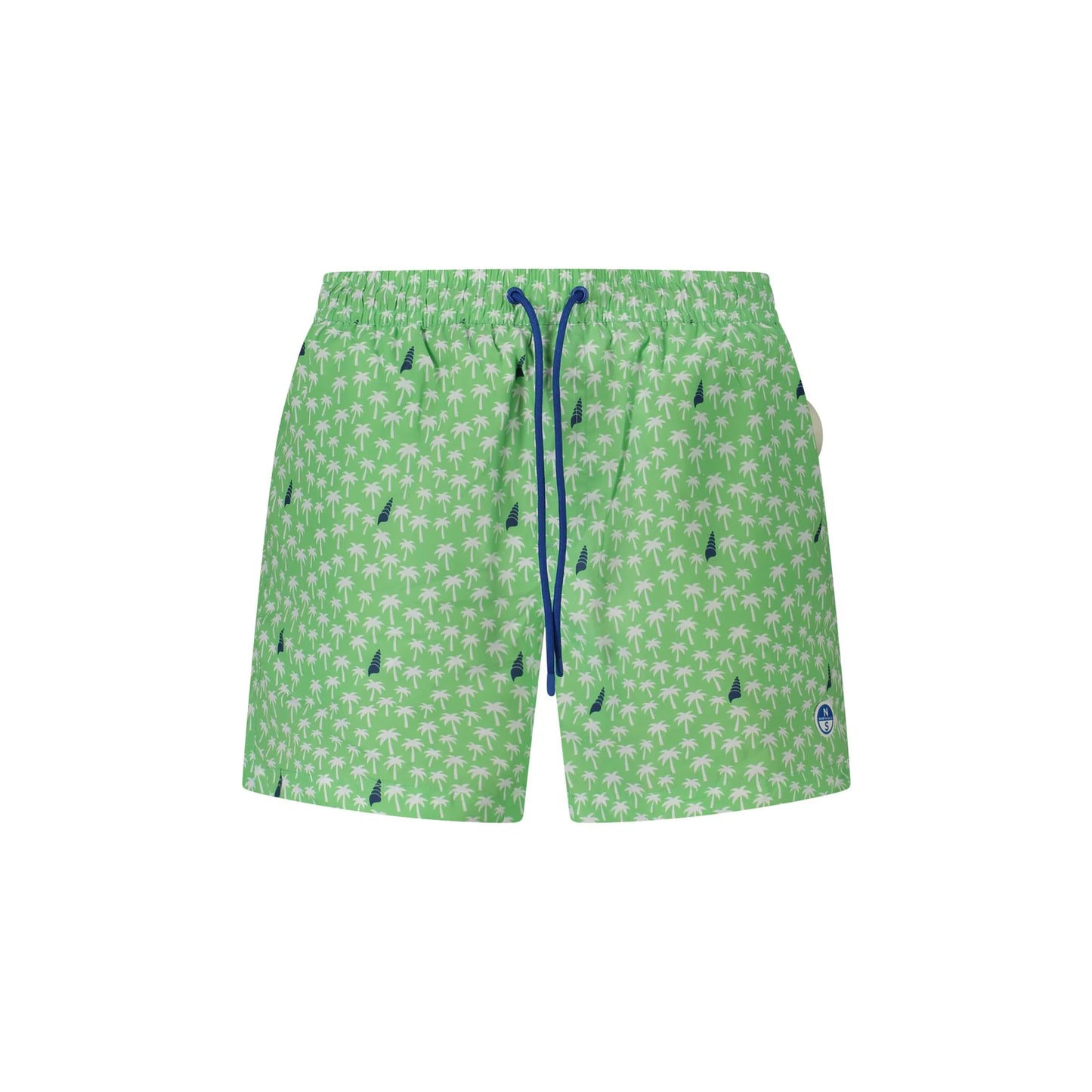 North Sails Costume da Mare Uomo Verde Dettagli a Contrasto Logo - foto prodotto