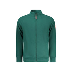 Norway 1963 Felpa Uomo Verde con Zip Felpata Applicazione Logo