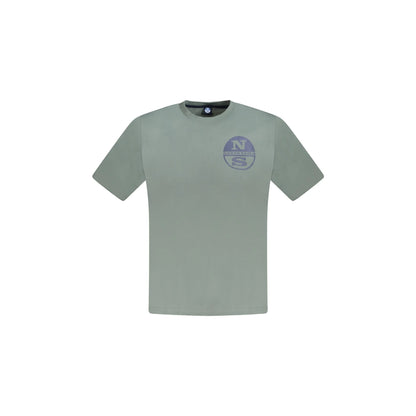 North Sails T-Shirt Maniche Corte Uomo Verde Stampa Logo - foto prodotto