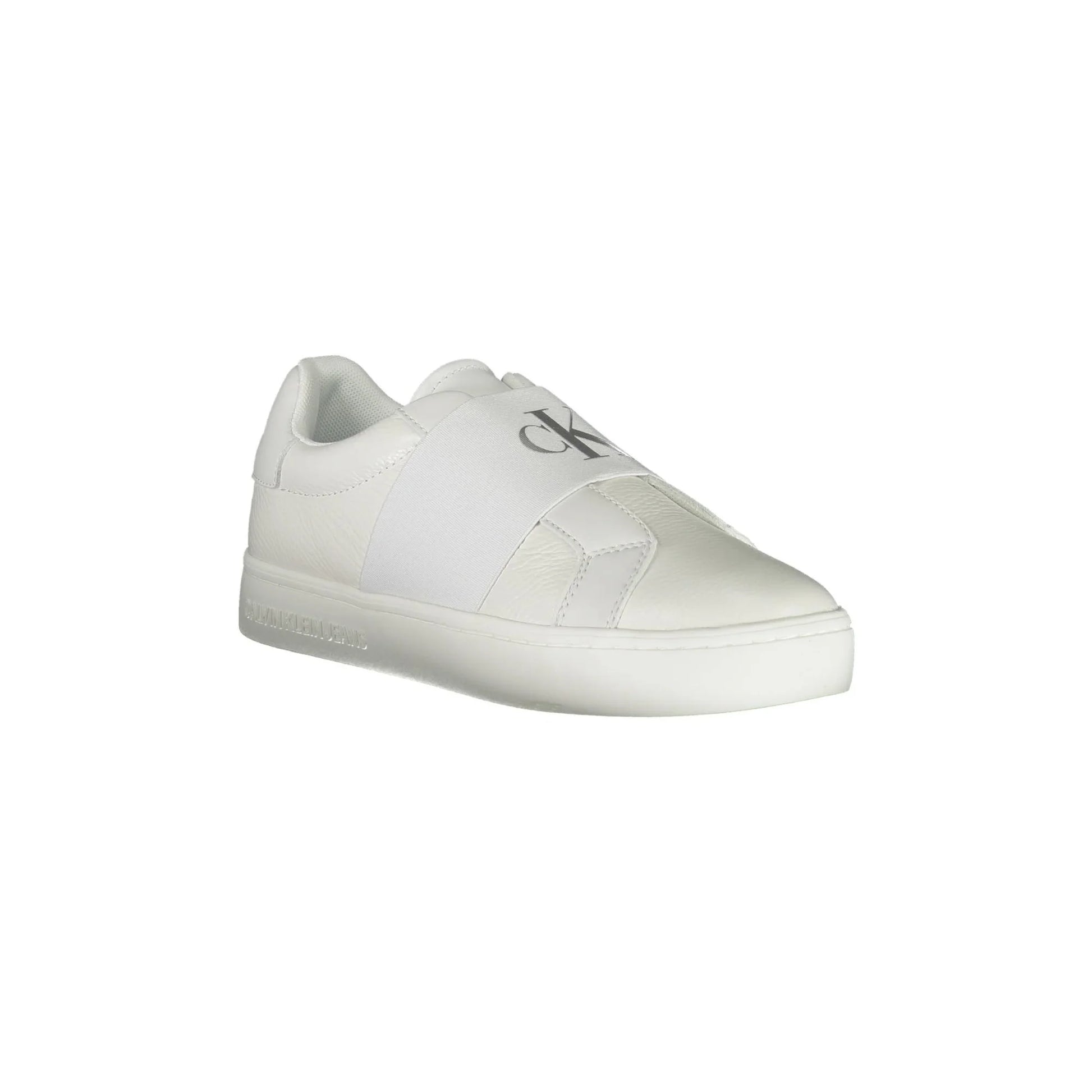 CALVIN KLEIN Scarpe Sneakers Donna Bianche con Lacci e Logo bianco - vista 2