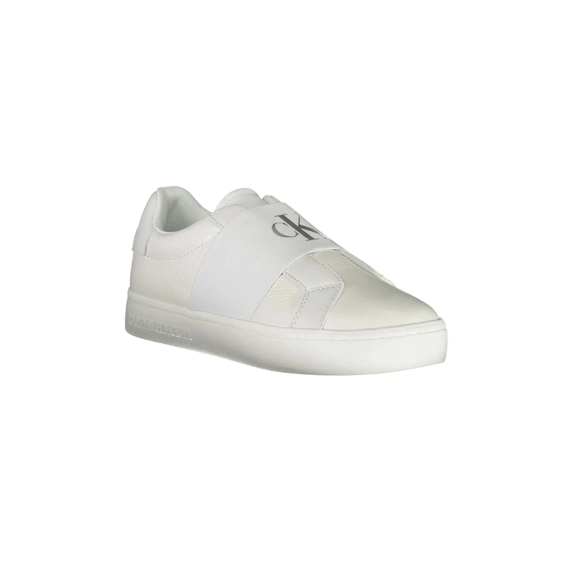 CALVIN KLEIN Scarpe Sneakers Donna Bianche con Lacci e Logo bianco - vista 2