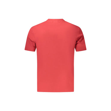 Napapijri T-Shirt Maniche Corte Uomo Rossa Stampa Logo rosso - vista 2