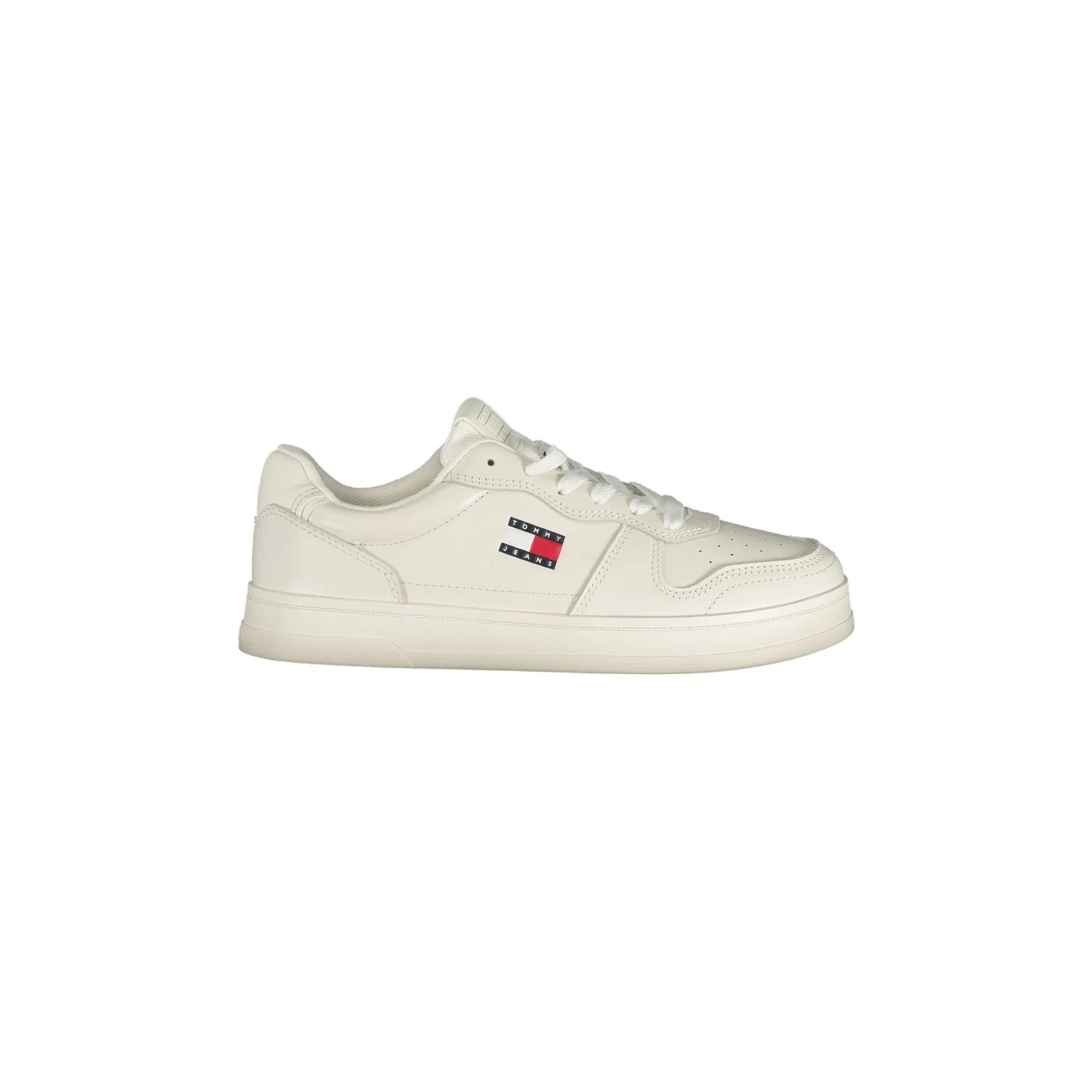 Tommy Hilfiger Sneakers Donna Bianche con Lacci e Logo Bianco - foto prodotto