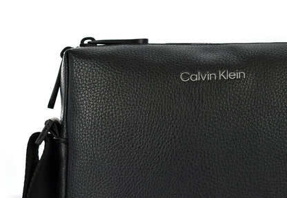 CALVIN KLEIN Borsello Uomo Nero con Tracolla Regolabile e Logo - vista 4