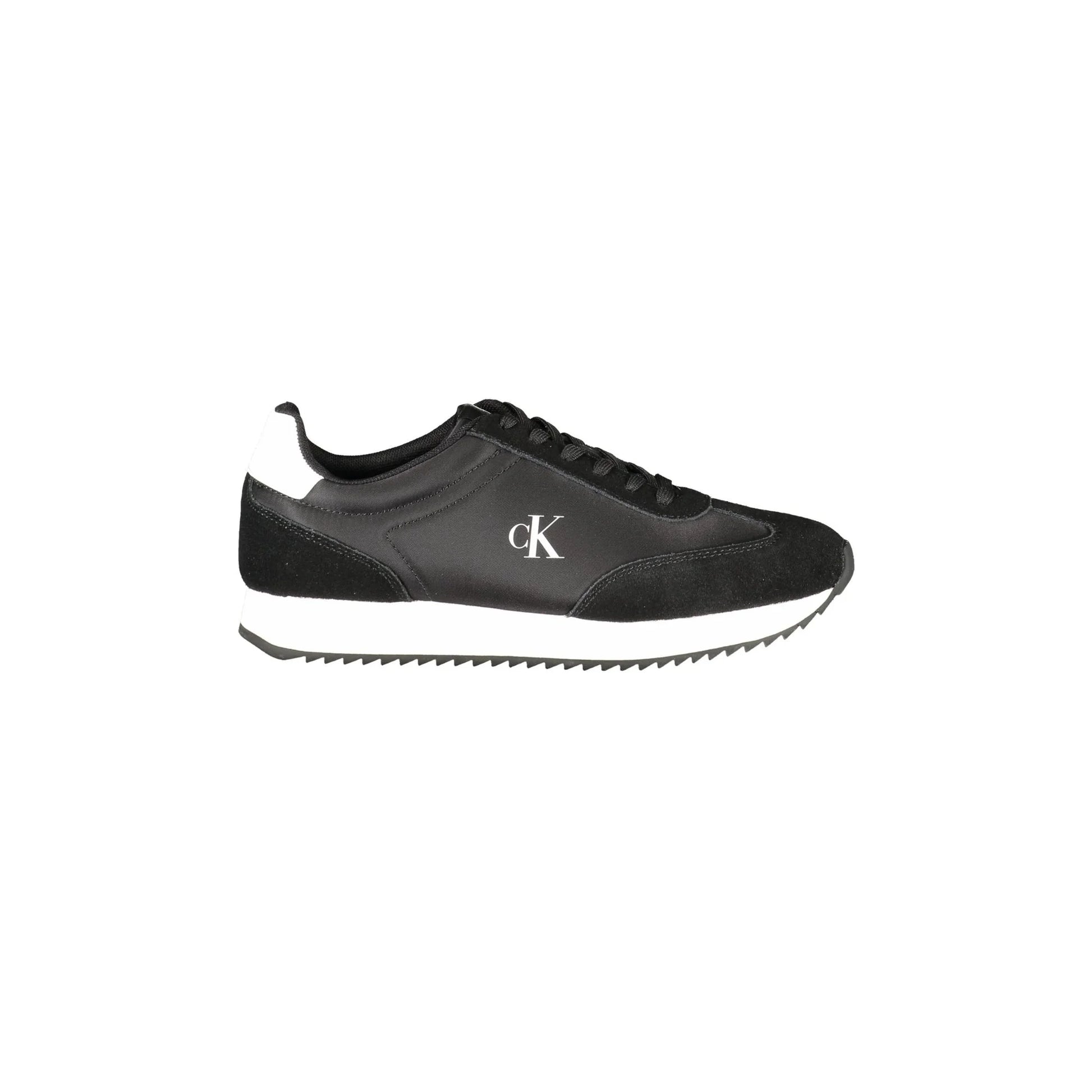 CALVIN KLEIN Scarpe Sneakers Donna Nere con Dettagli a Contrasto Nero - foto prodotto