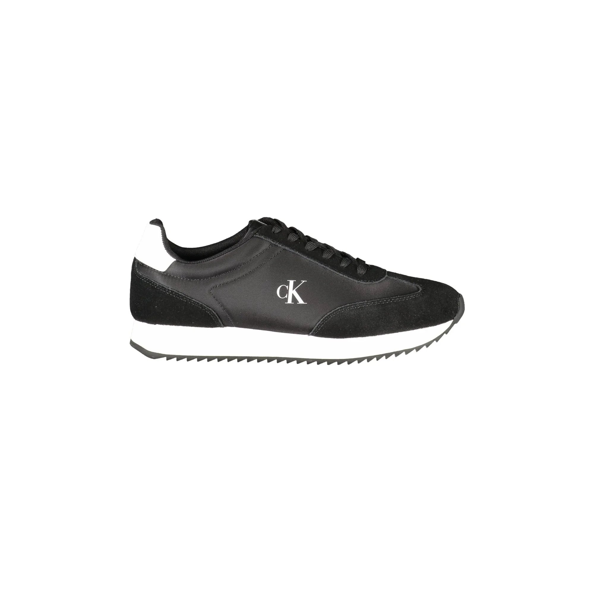 CALVIN KLEIN Scarpe Sneakers Donna Nere con Dettagli a Contrasto Nero - foto prodotto