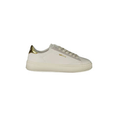 Gas Sneakers Donna Bianche Dettagli Oro Logo