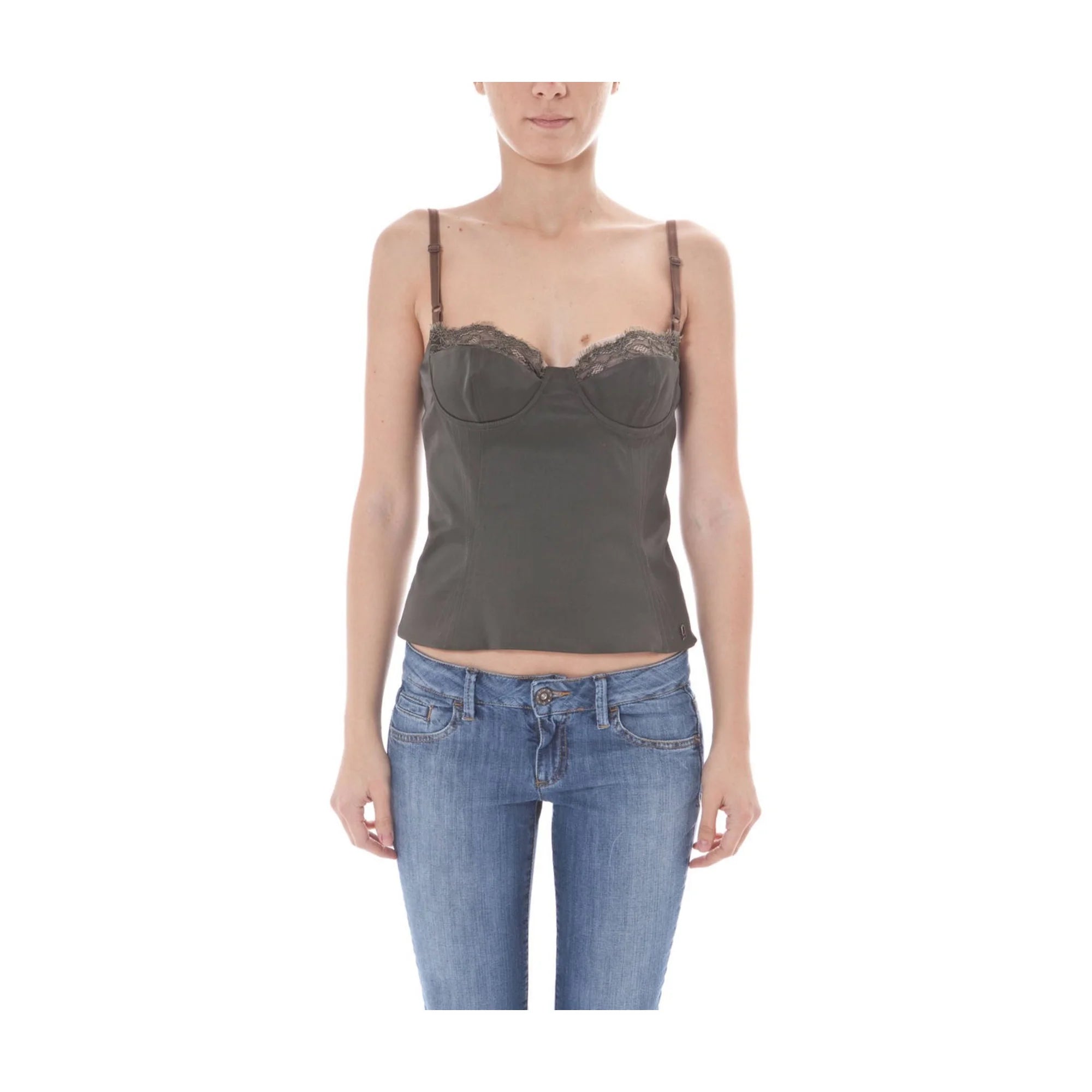 JOHN GALLIANO TOP DONNA VERDE