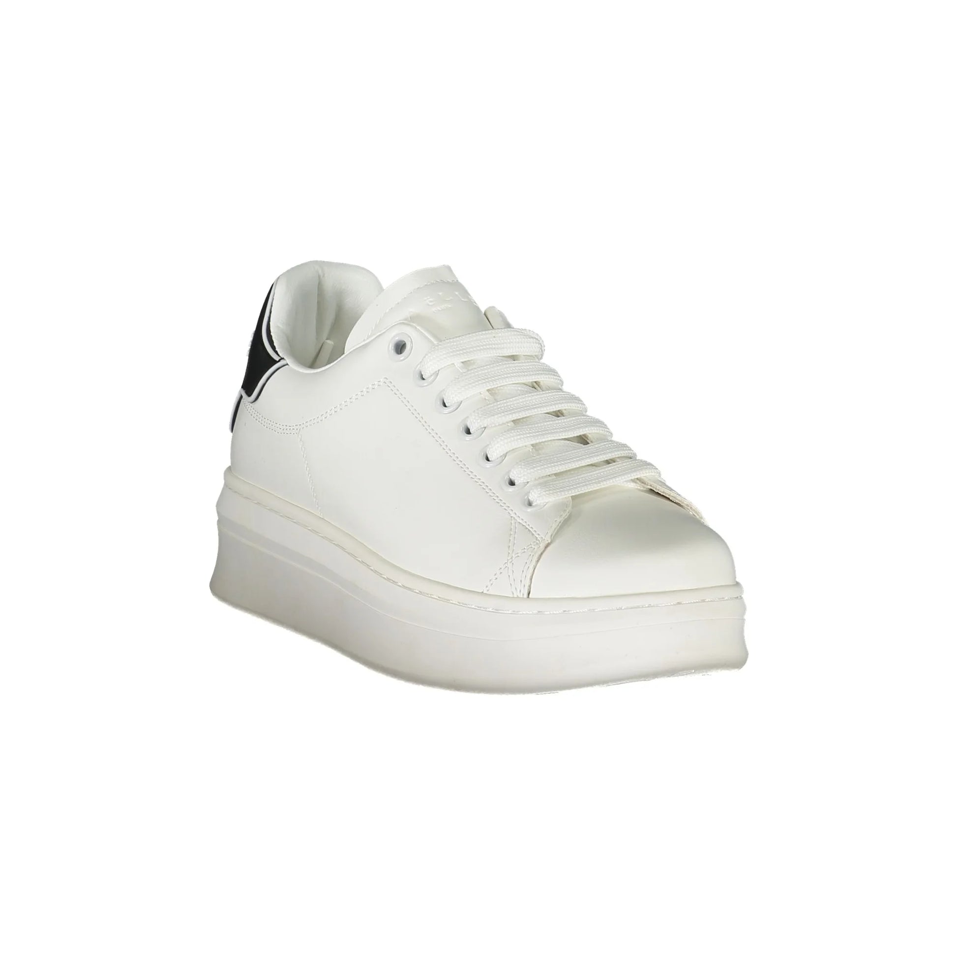 GAELLE PARIS Scarpe Sneakers Donna Bianche con Lacci e Logo bianco - vista 2