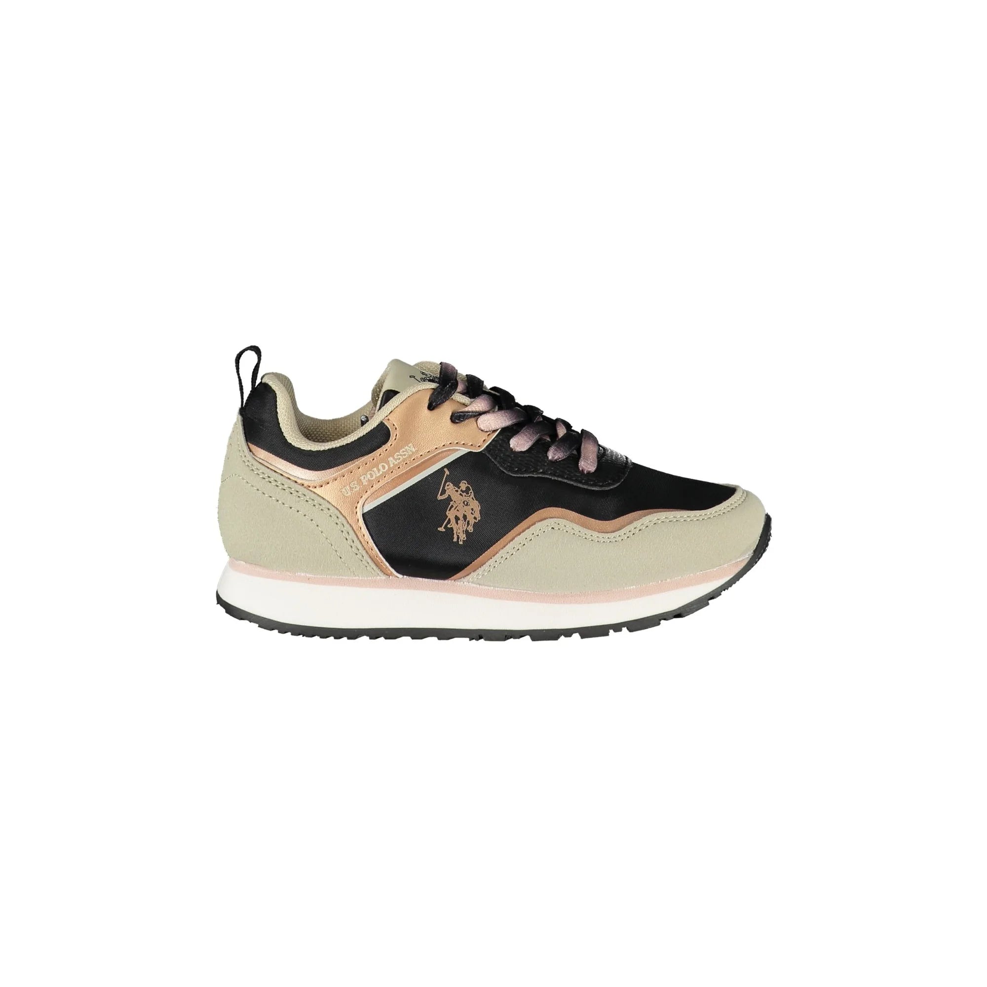 U.S. Polo Sneakers Bambina Nere Sportive Lacci Logo U.S. Polo Best Price bambino Nero - foto prodotto