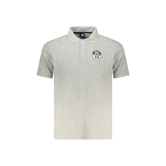 North Sails Polo de Manga Corta Hombre Gris Estampado
